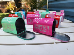 Custom Laser Engraved Kids Valentines Mailbox