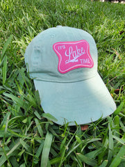 It's Lake Time Brushed Twill Patch Cap