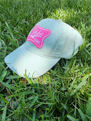 It's Lake Time Brushed Twill Patch Cap