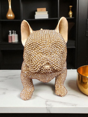 French Bulldog Rhinestone Statue