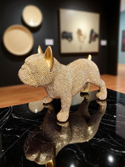 French Bulldog Rhinestone Statue
