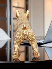 French Bulldog Rhinestone Statue