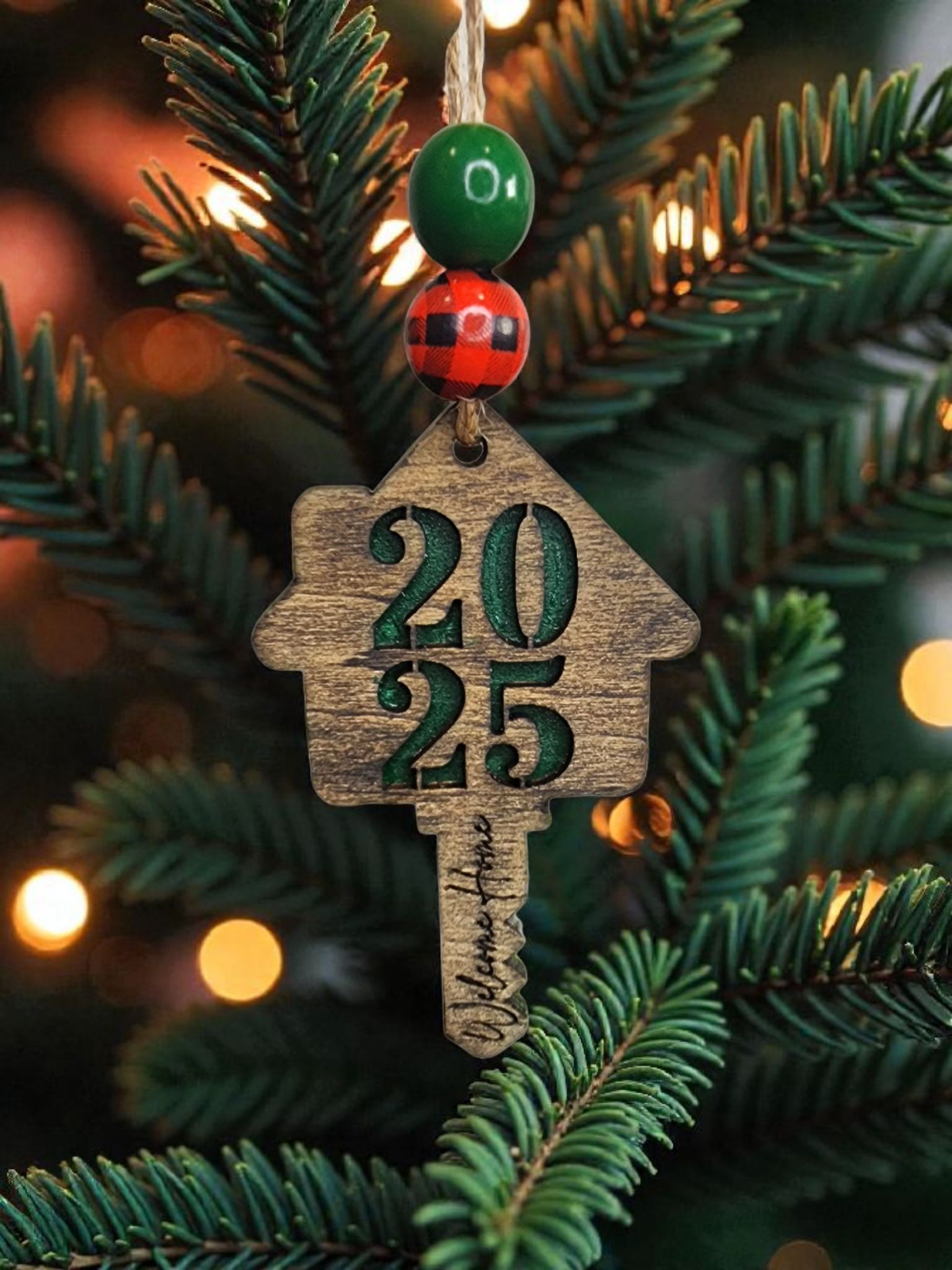 Custom Realtor Key Ornament