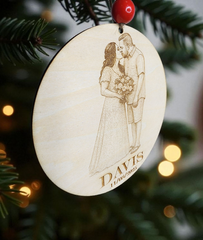 Custom Engraved Photo Ornament