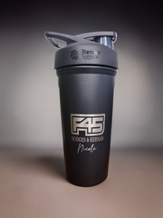 Custom 24 oz Laser Engraved Blender Bottle Shaker Cup with Wire Whisk