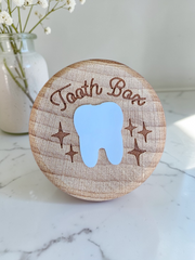 Wooden Tooth Fairy Keepsake Box