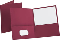 Branded Foil Presentation Folders with Card Holder