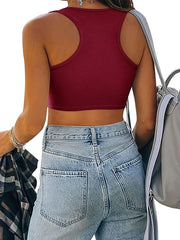 Bama Rhinestone Fringe Glitter Tank