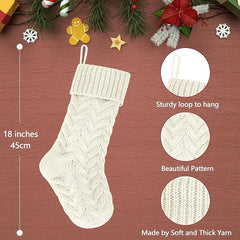 Custom Laser Engraved Leather Patch Knit Stockings