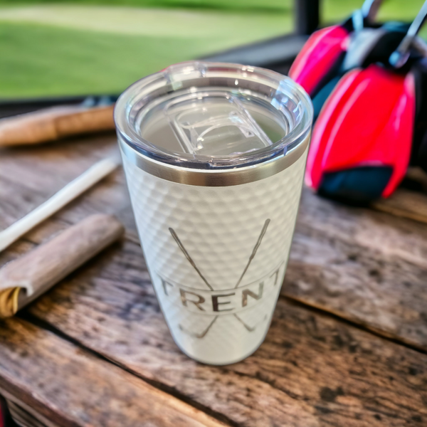 Custom Laser Engraved Dimpled Golf Ball 20 oz Tumbler: Custom Tumblers ...