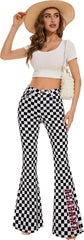 Alabama Glitter Checkered Bell Bottom Jeans