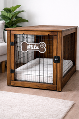 2D Personalized Pet Crate Sign