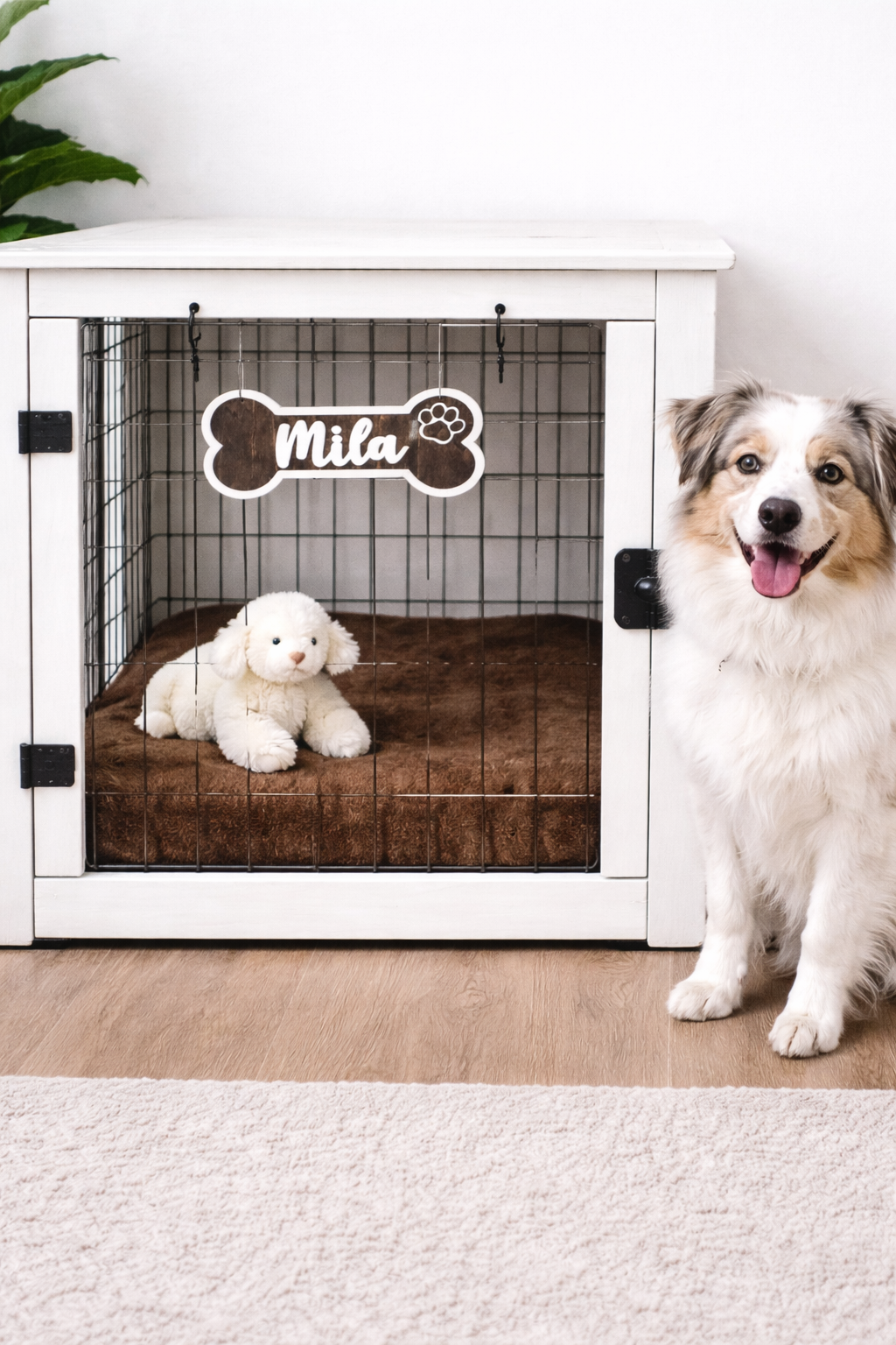 2D Personalized Pet Crate Sign