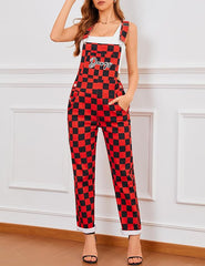 Georgia Dawgs Checkered Bib Overalls