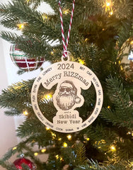 Merry Rizzmas and a Skibidi New Year Christmas Tree Ornament