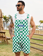 Men's Florida Checkered Overall Shorts