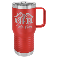 BULK ORDER - 20 oz. Laser Engraved Travel Tumbler with Handle