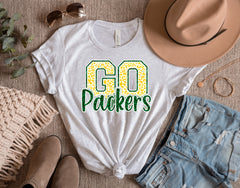 Green Bay Go Packers Inspired Glitter Shirt