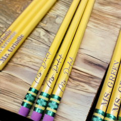 Personalized Engraved Ticonderoga #2 Pencils