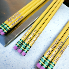 Personalized Engraved Ticonderoga #2 Pencils
