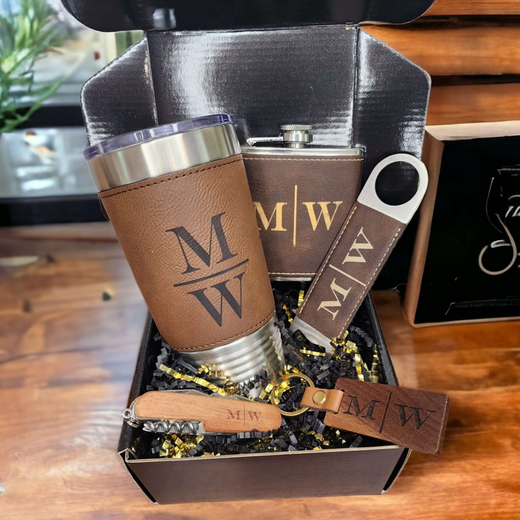 Custom Yeti Travel Mug Gift Box, Personalized Tumblers