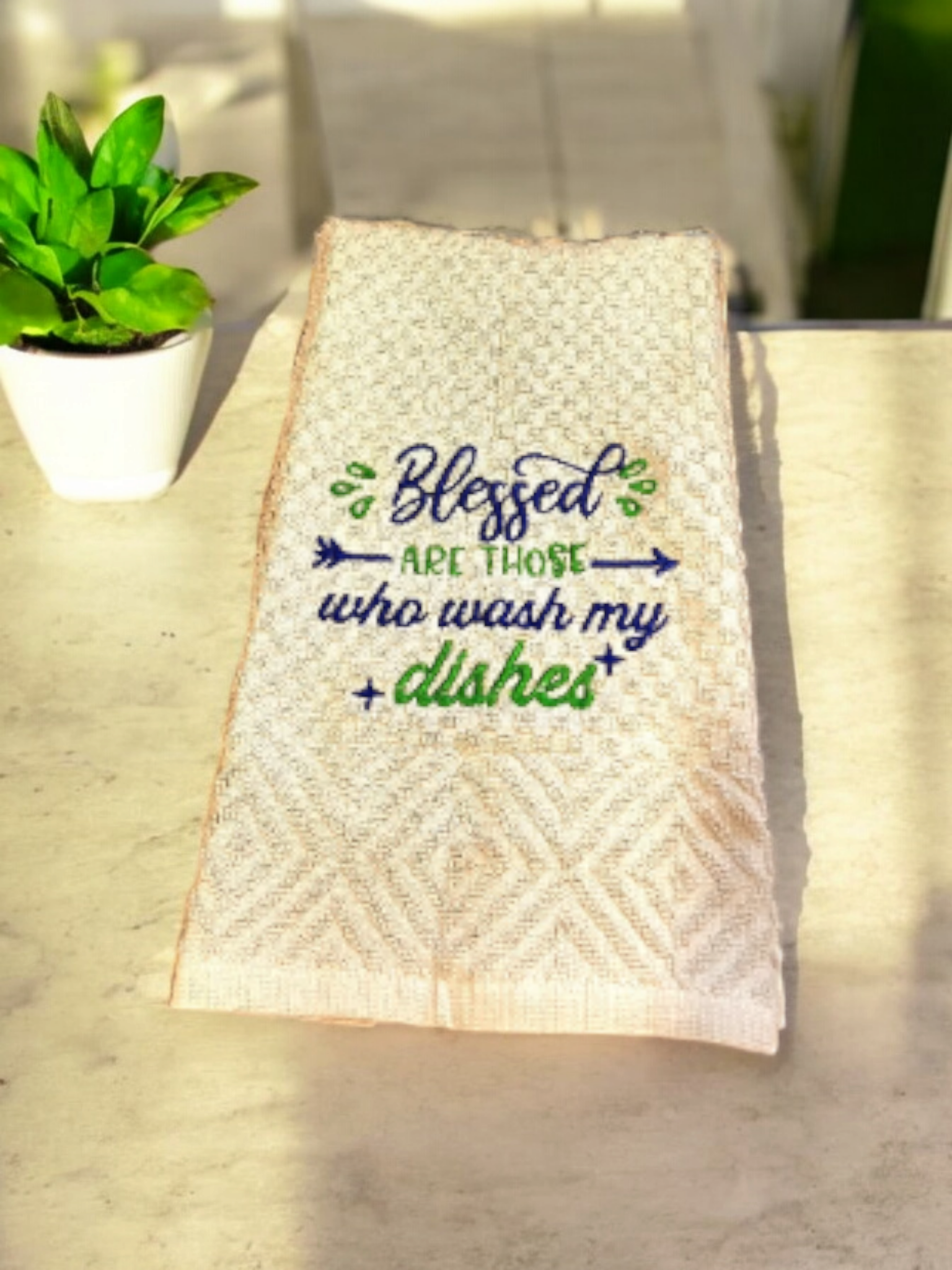 Blessed are Those Who Wash My Dishes Kitchen Towels