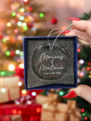 Personalized Crystal Christmas Ornament