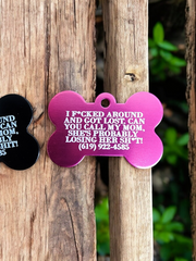 Funny Personalized Pet Collar Tag