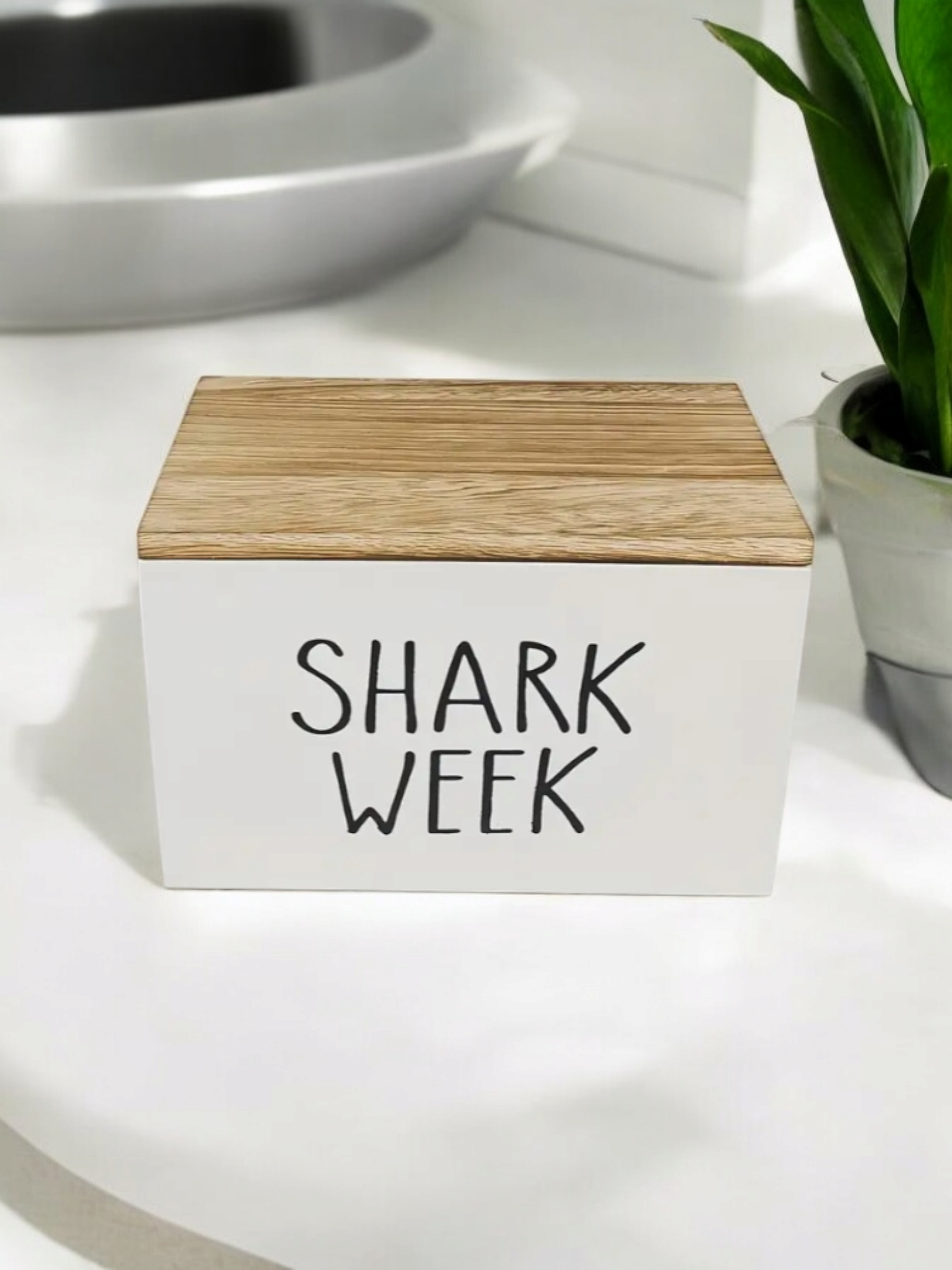 Shark Week Feminine Hygiene Organizer Box