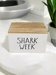 Shark Week Feminine Hygiene Organizer Box