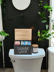 Shark Week Feminine Hygiene Organizer Box