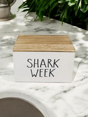 Shark Week Feminine Hygiene Organizer Box