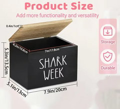 Shark Week Feminine Hygiene Organizer Box