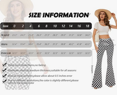Alabama Glitter Checkered Bell Bottom Jeans