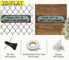 Please Don't Do Coke in the Bathroom Sign