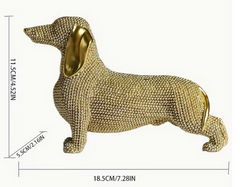 Dachshund Rhinestone Statue
