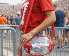 Custom Football Shaped Stadium Bag