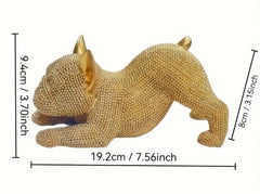 French Bulldog Rhinestone Statue
