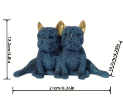 French Bulldog Rhinestone Statue