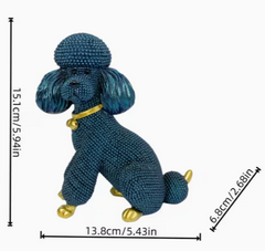Poodle Rhinestone Statue