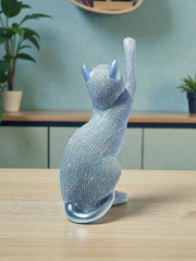 Cat Rhinestone Statue