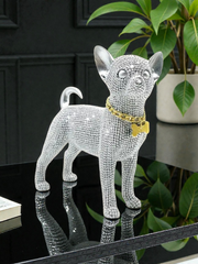 Chihuahua Rhinestone Statue