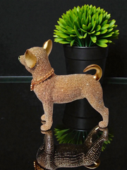 Chihuahua Rhinestone Statue