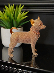 Chihuahua Rhinestone Statue