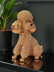 Poodle Rhinestone Statue