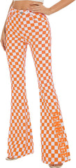 Tennessee Glitter Checkered Bell Bottom Jeans