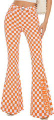 Tennessee Glitter Checkered Bell Bottom Jeans