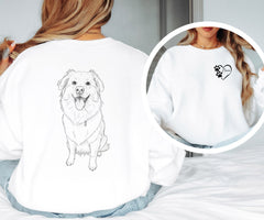 Custom Pet Portrait Line Art Shirt