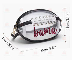 Custom Football Shaped Stadium Bag