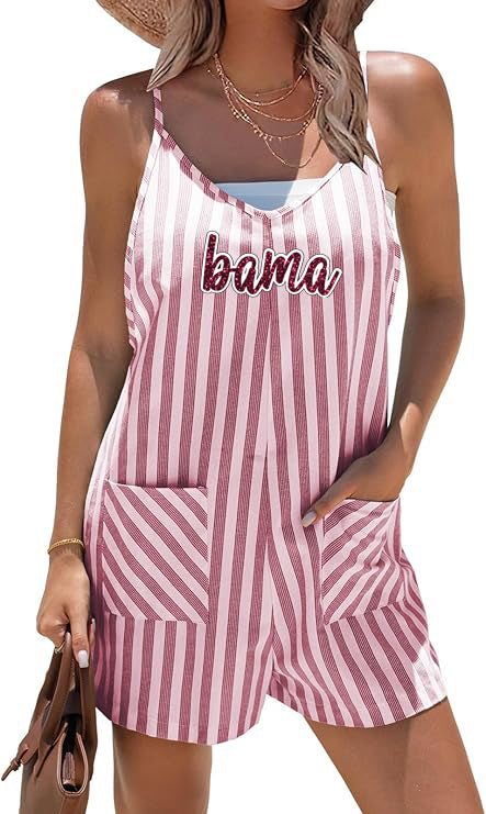 Bama Loose Fit Striped Romper